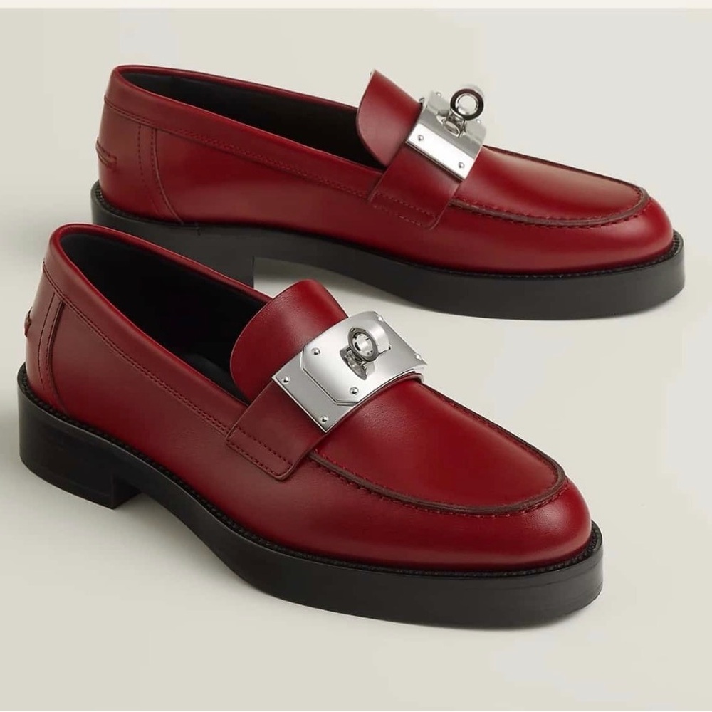 Hermes Hot Loafers - Rouge H - Size 38